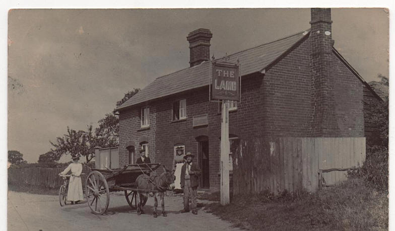 Lamb, Walden Road, Ashdon - a postcard posted in 1908