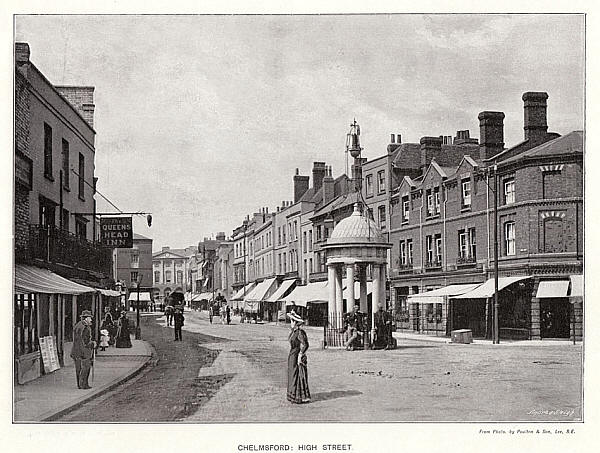 Queens Head, High Street, Chelmsford - in 1890s