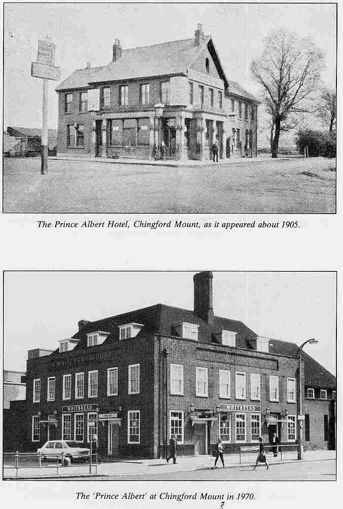 Prince Albert, Chingford Mount  in 1905 and 1970