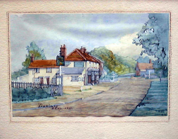 The Bell Inn, Danbury painted in 1933 by J.B.Slight