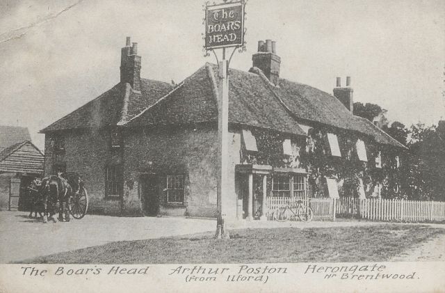 The Boars Head, in Herongate, Brenytwood - Arthur Poston (Ilford)