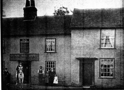 Anchor, Inworth in circa 1900 - above the door is Eliza Rawlinsons' name
