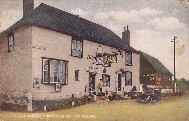 Ye Old Sugar Loaves, Sible Hedingham - Licensee is Thomas Martin Lindsell posted in 1933