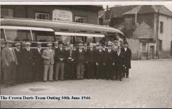 The Crown darts team in June 1946