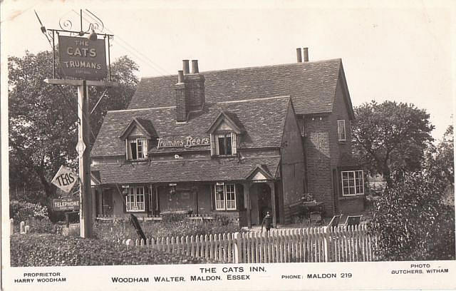 The Cats Inn, Woodham Walter - Proprietor is Harry Woodham, circa 1930