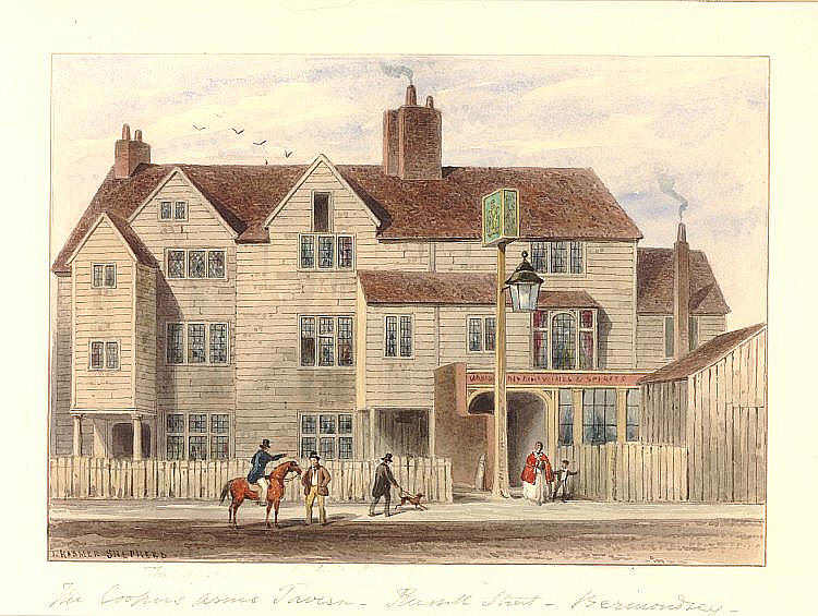 Coopers Arms, Russell Street - in 1854