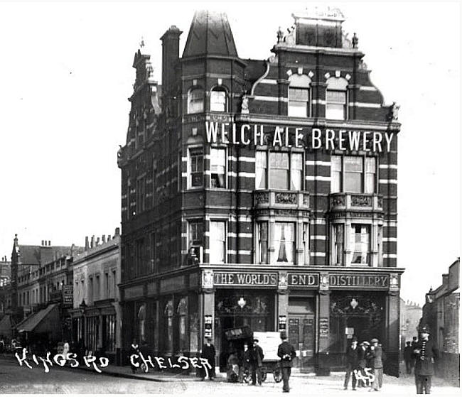 The Worlds End Distillery, Kings Road, Chelsea - A  Welch Ale Brewery