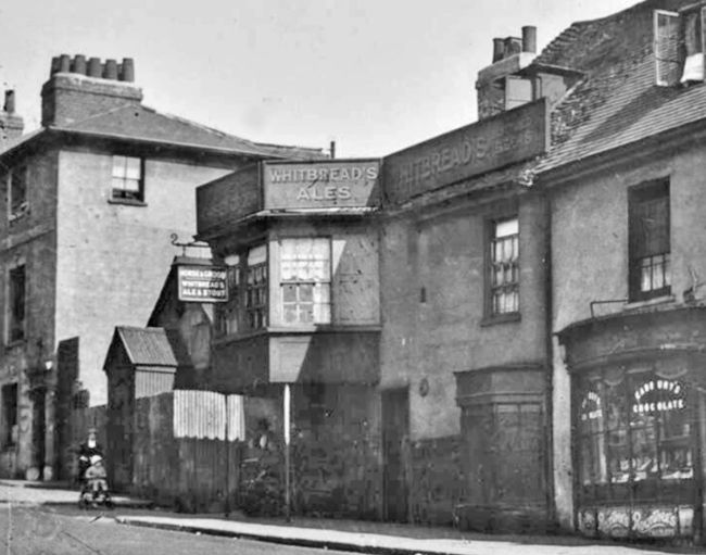 Horse and Groom, 60 & 62 Blackheath Hill, Greenwich - The original pub building circa 1930. At some time in the 1930s it had a partial rebuild and a 'Brewers Tudor' makeover