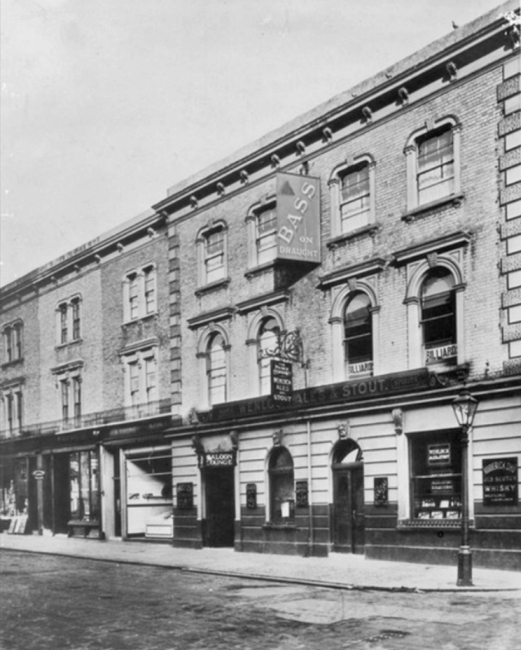 The Prince Consort, Kings College Road at the corner of Kings College Mews, circa 1910.