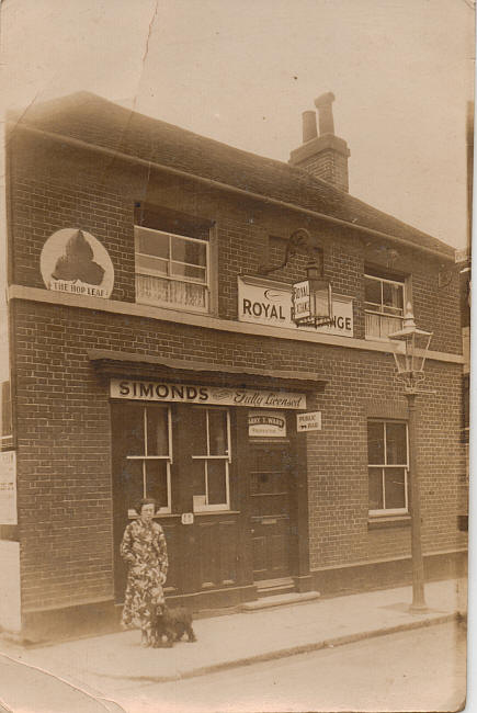 The Royal Exchange, 20 Denmark street, Wokingham - Licensee Harry T Warr in the 1930s