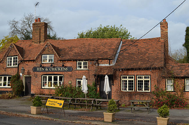 Hen & Chickens, Hempstead Road, Botley, Chesham - in November 2012