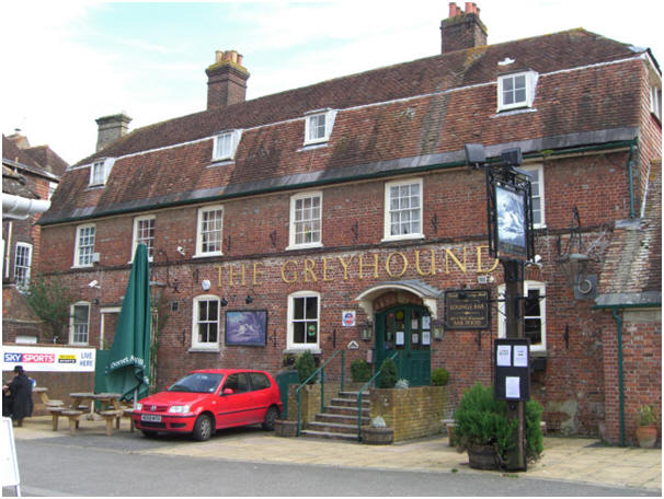 Greyhound, Market Place, Blandford - in March 2009