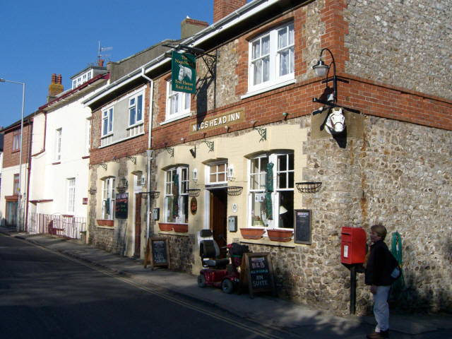 Nags Head, Lyme Regis, Dorset - in February 2009