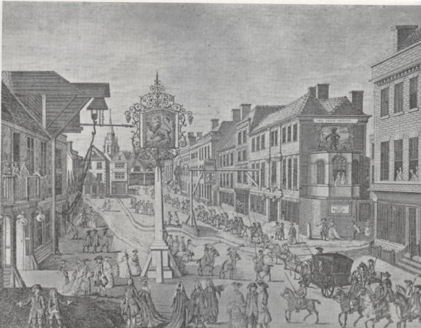 Chelmsford High Street in 1762