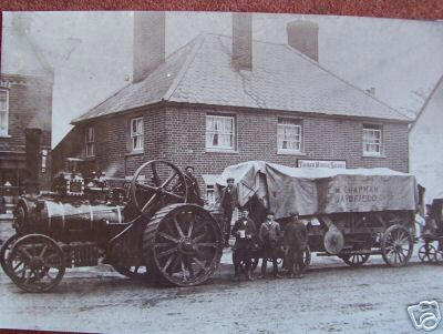 The Three Horse Shoes & E W Chapmans' Traction Engine, Great Bardfield