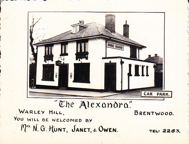 The Alexandra, Warley Hill, Brentwood - circa 1960
