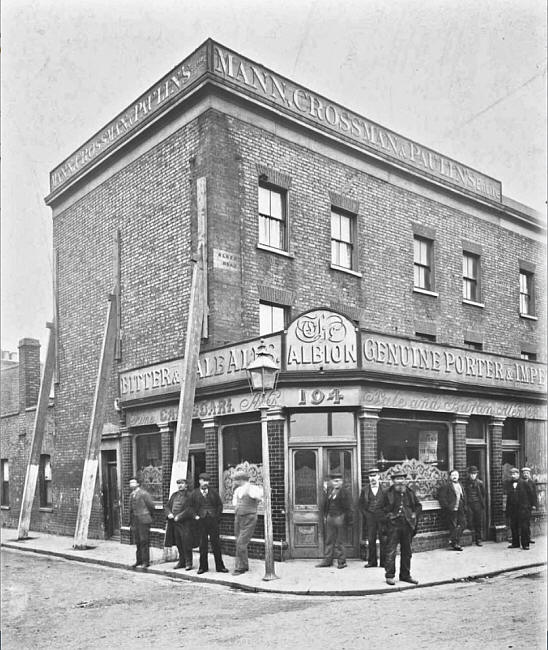 Albion, 102 & 104 Albert Road North Woolwich - in the 1890s