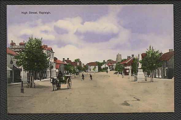 The Crown in Rayleigh - a postcard posted in 1906