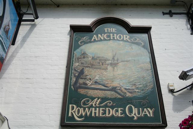 Anchor, Rowhedge sign - in July 2007