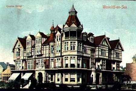 Queen's Hotel, Hamlet Court Road, Westcliff, Southend 1908