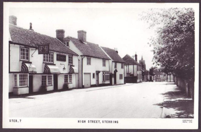 The High Street, Stebbing clearly showing the Kings head
