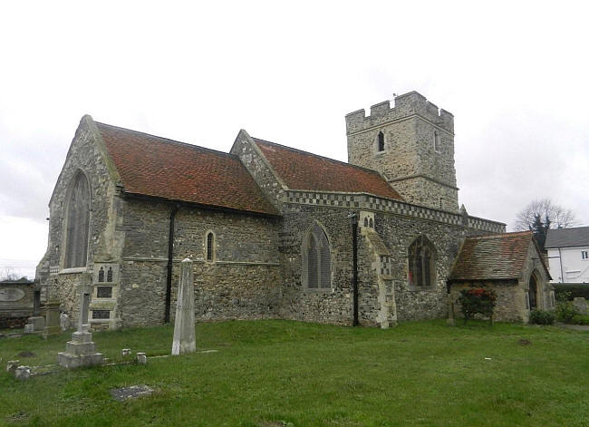 St Mary & St Peter Parish church, Wennington - in January 2012