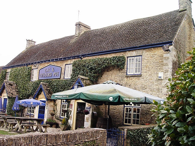 Cat & Custard Pot, Shipton Moyne - in May 2013