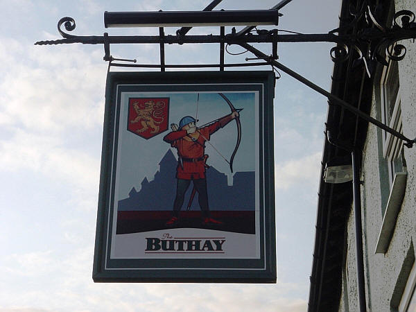 Pear Tree Inn sign, High Street, Wickwar - in June 2013