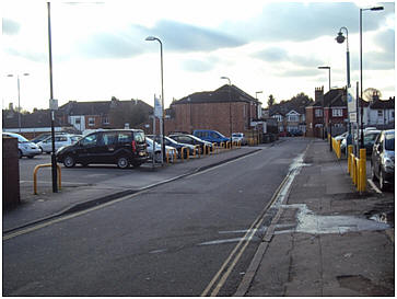 Car Park in Shirley, originally the site of the Royal Albert