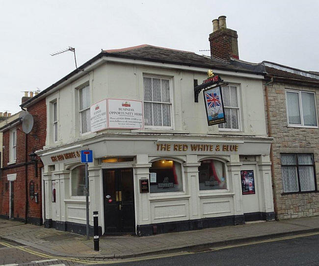 Red White & Blue, 150 Fawcett Road, Southsea, Hampshire - in February 2016