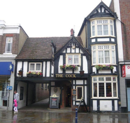 Cock Hotel, 7 High Street, Hitchin - in June 2009