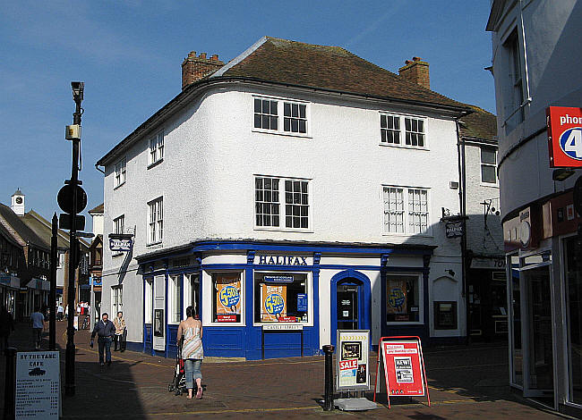 Castle Hotel, Castle Street, Ashford (now a building society) - in April 2007