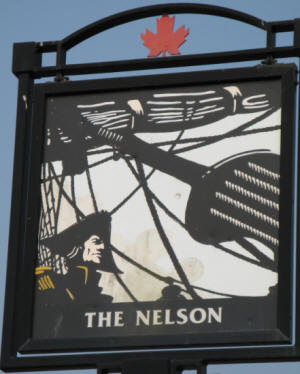 The signs of the Ben Truman, 1975 and the Nelson in 2007