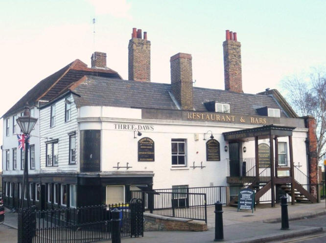 Three Daws, Town Pier, Gravesend, Kent - in March 2009