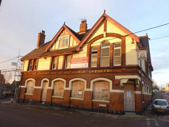 Chequers, Church Street, Lower Higham - in January 2011