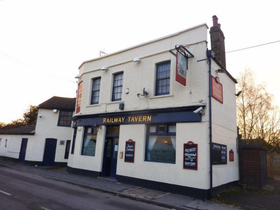 Railway Tavern, Chequers Street, Higham - in January 2011