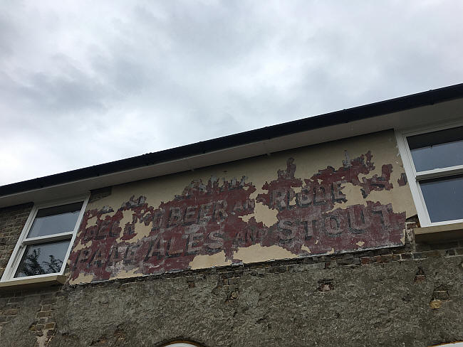 The Britannia pub, Lower Halstow which closed back in 1937. Some of the original signage from when it was a working pub is clearly visible. 