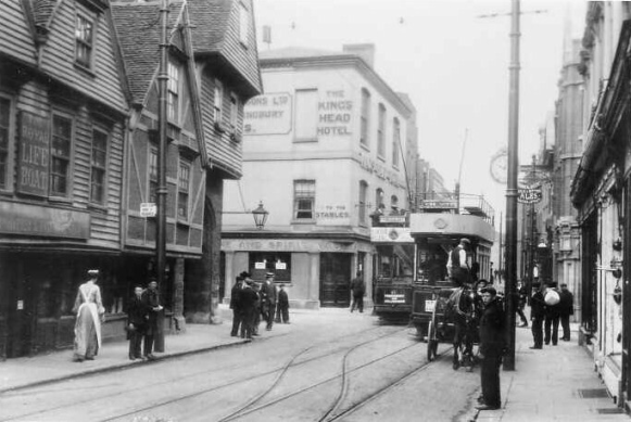 Kings Head - a postcard view of around 1910