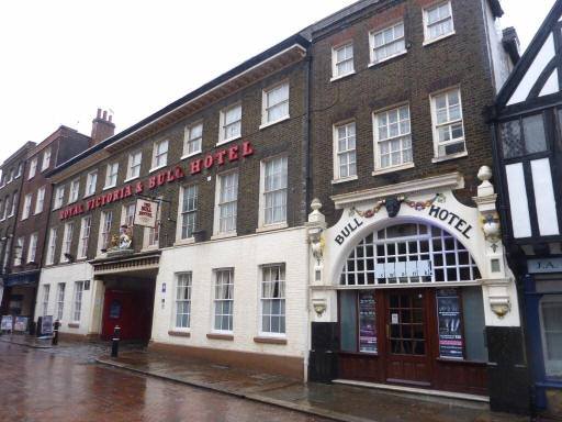 Royal Victoria & Bull Hotel, 16 High Street, Rochester - in February 2010