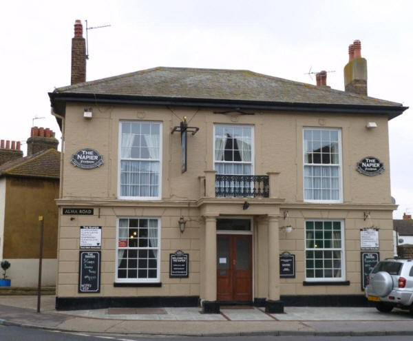 Napier Hotel, Marine Parade / Alma Street, Sheerness - in March 2011