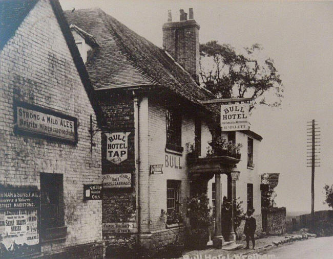 Bull Hotel, Borough Green, Wrotham - Licensee M Millet circa 1910