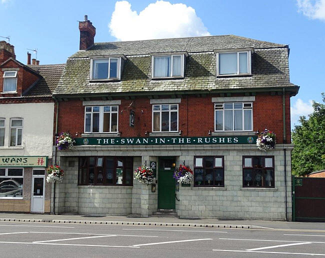 Charnwood Forest Railway Inn, 21 The Rushes, Loughborough, Leicestershire - in August 2016