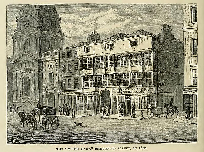 White Hart, Bishopsgate Street in 1810