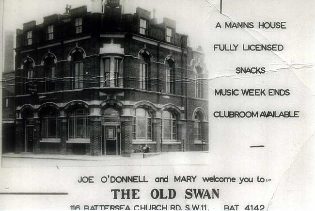 The Old Swan, 116 Battersea Church Road SW11 - Joe & Mary O'Donnell