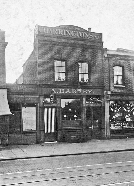 Beehive,  St Johns Hill, Battersea -in 1919 with landlady Mrs A Harvey