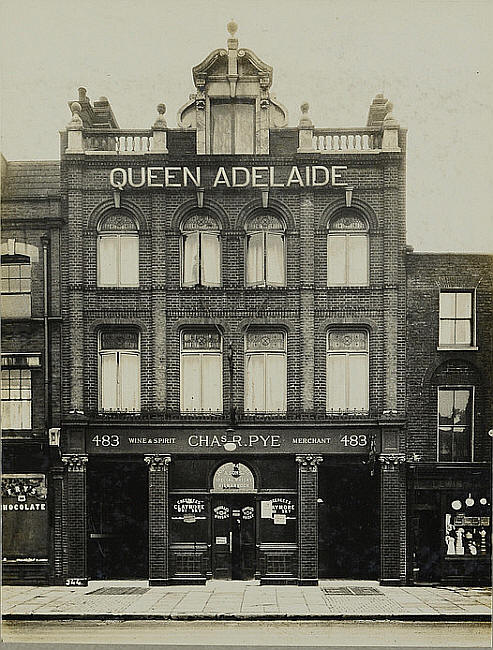 Queen Adelaide, 483 Hackney Road, Bethnal Green E2 - Chas R Pye