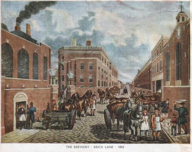Trumans Brewery, Brick Lane, in 1842