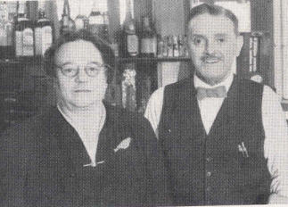 Charles Alfred James Yeo & Mrs Yeo, licensee of the Hare, Cambridge Heath Road - in 1949