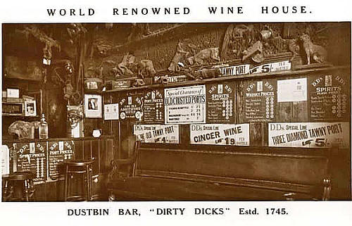 Dustbin Bar, Dirty Dicks, 202 Bishopsgate
