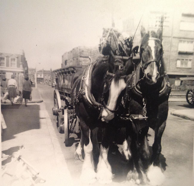 Beer Delivery by the drayman at the Princes of Wales - circa 1963